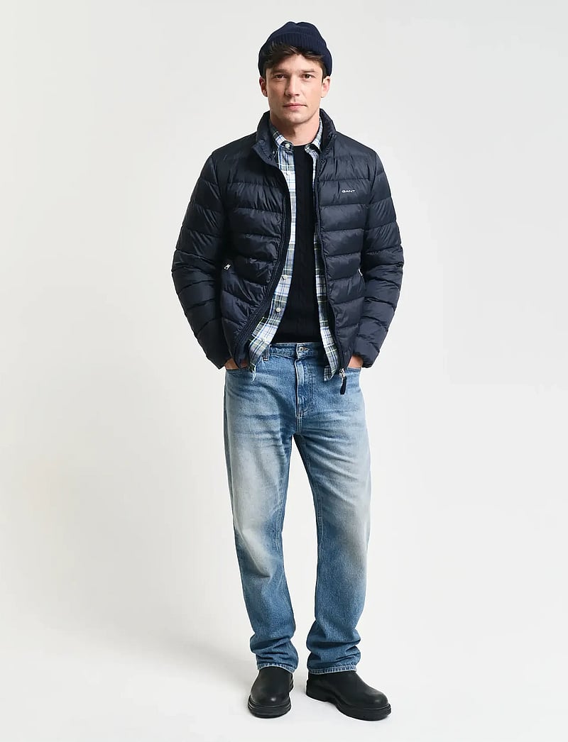 Gant - LIGHT DOWN JACKET - gefütterte jacken - evening blue - 5
