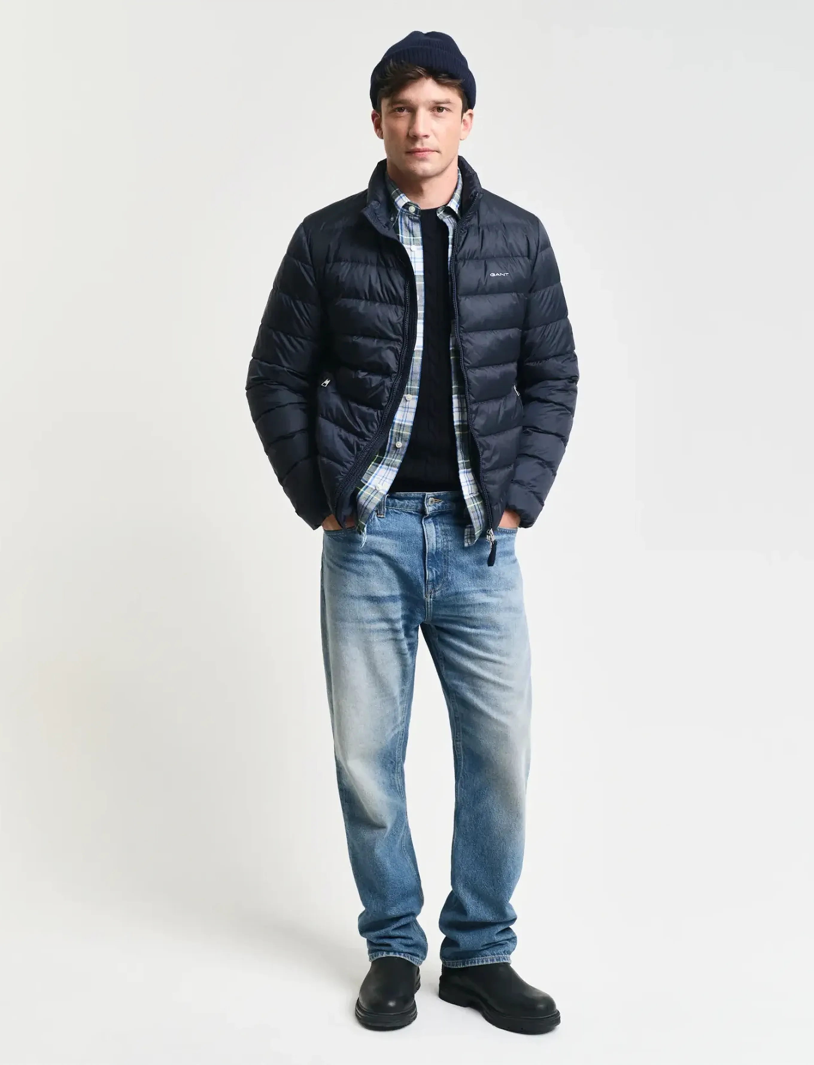 Gant - LIGHT DOWN JACKET - padded jackets - evening blue - 5