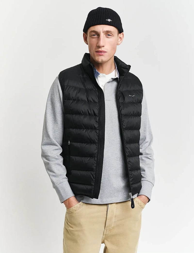 GANT - LIGHT DOWN VEST - jakid ja mantlid - black - 0