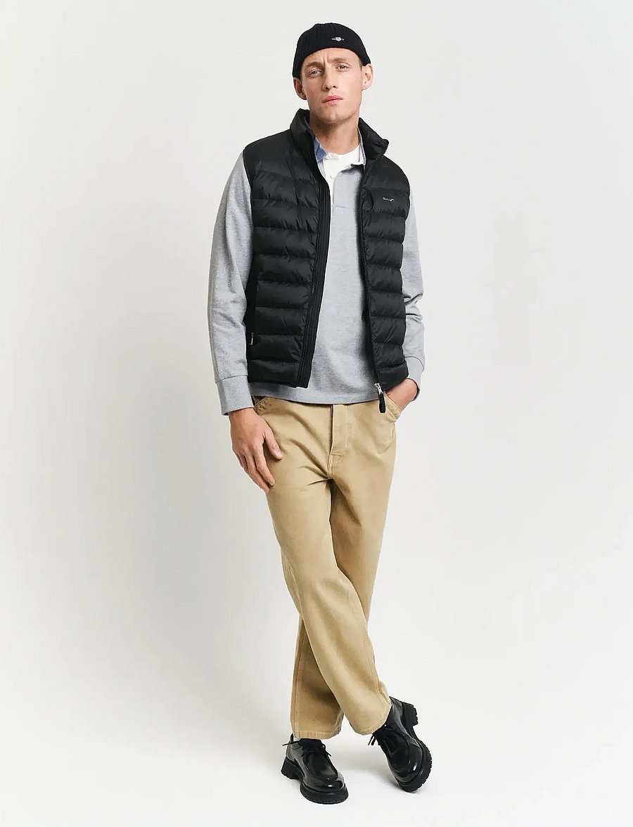 Gant - LIGHT DOWN VEST - westen - black - 5