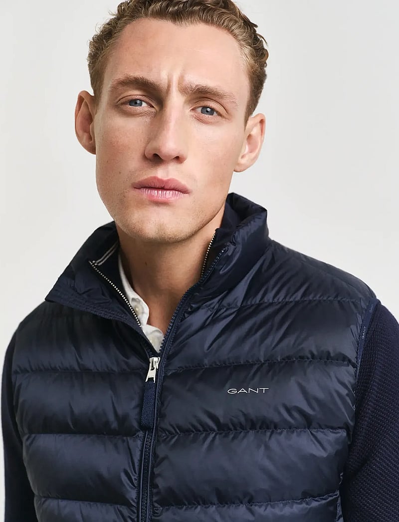 GANT - LIGHT DOWN VEST - jakid ja mantlid - evening blue - 4