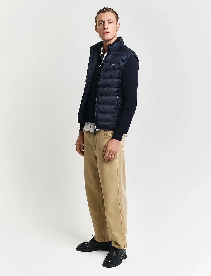 GANT - LIGHT DOWN VEST - jakid ja mantlid - evening blue - 5