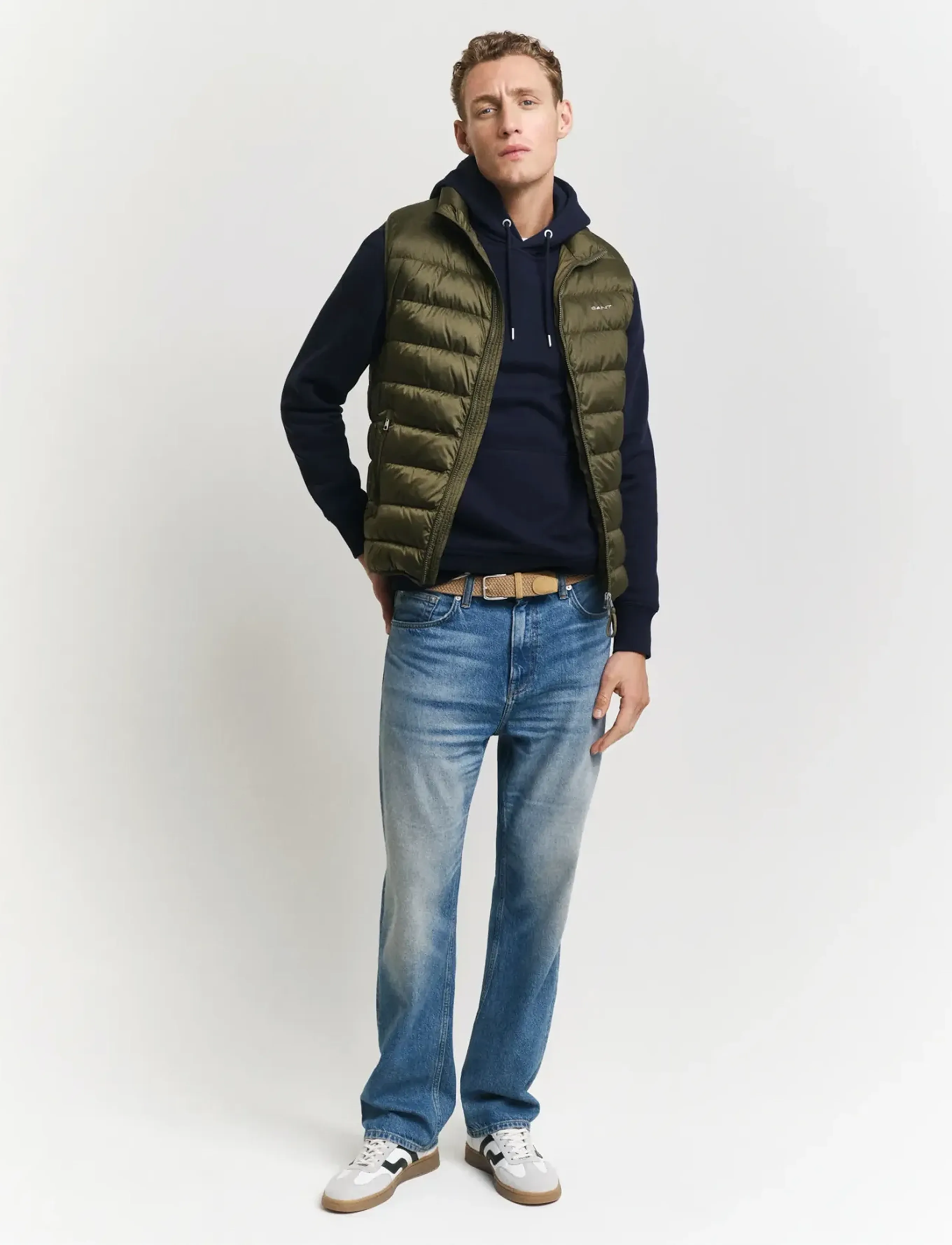 Gant - LIGHT DOWN VEST - liivit - juniper green - 4