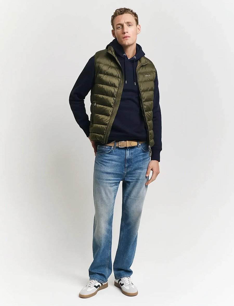 Gant - LIGHT DOWN VEST - jackor & rockar - juniper green - 4
