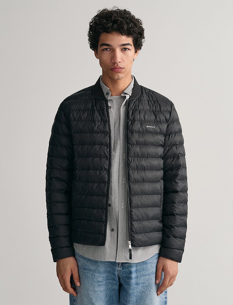 GANT - LIGHT PADDED BOMBER JACKET - fodrade jackor - black - 0