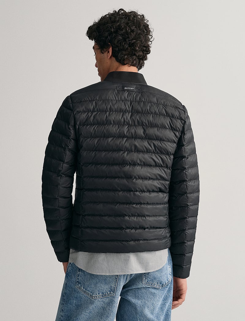 GANT - LIGHT PADDED BOMBER JACKET - fodrade jackor - black - 3