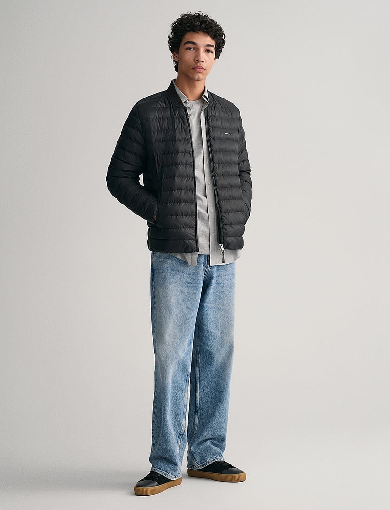 GANT - LIGHT PADDED BOMBER JACKET - fodrade jackor - black - 5