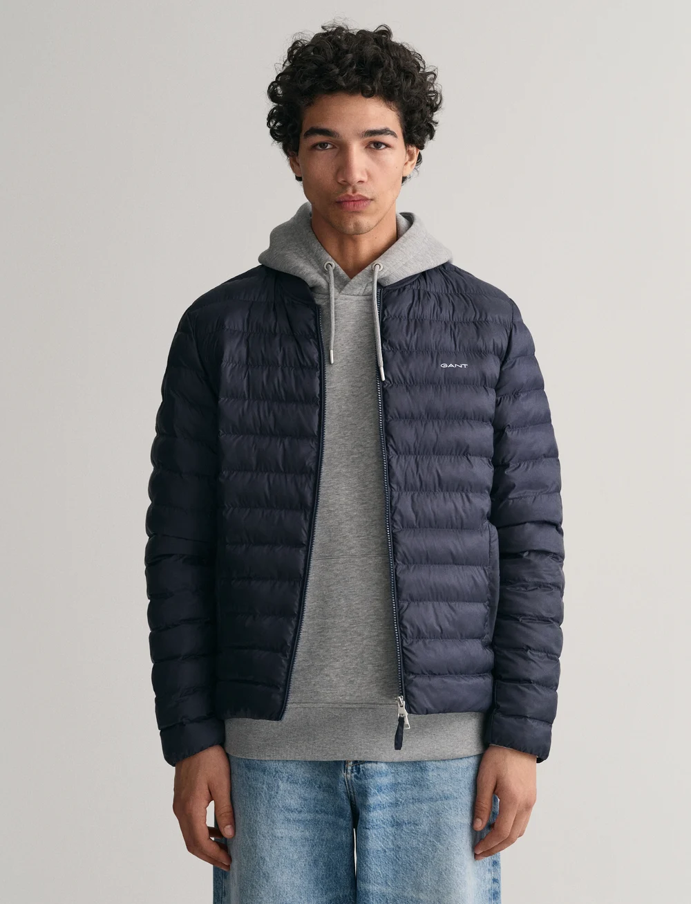 GANT - LIGHT PADDED BOMBER JACKET - gefütterte jacken - evening blue - 0