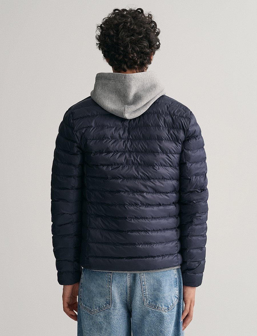 Gant - LIGHT PADDED BOMBER JACKET - padded jackets - evening blue - 3