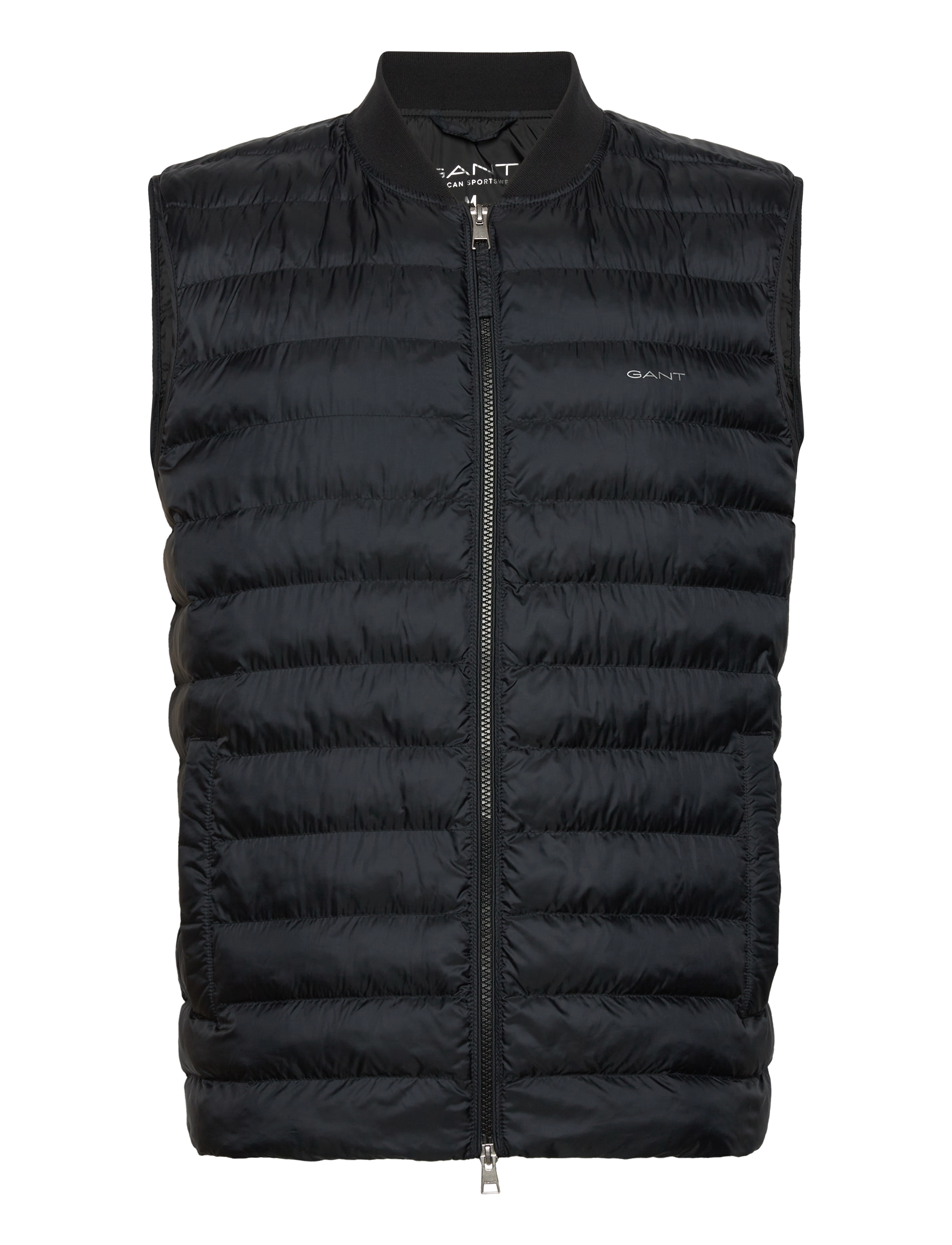Gant LIGHT PADDED BOMBER VEST - Jackor & rockar - BLACK / black