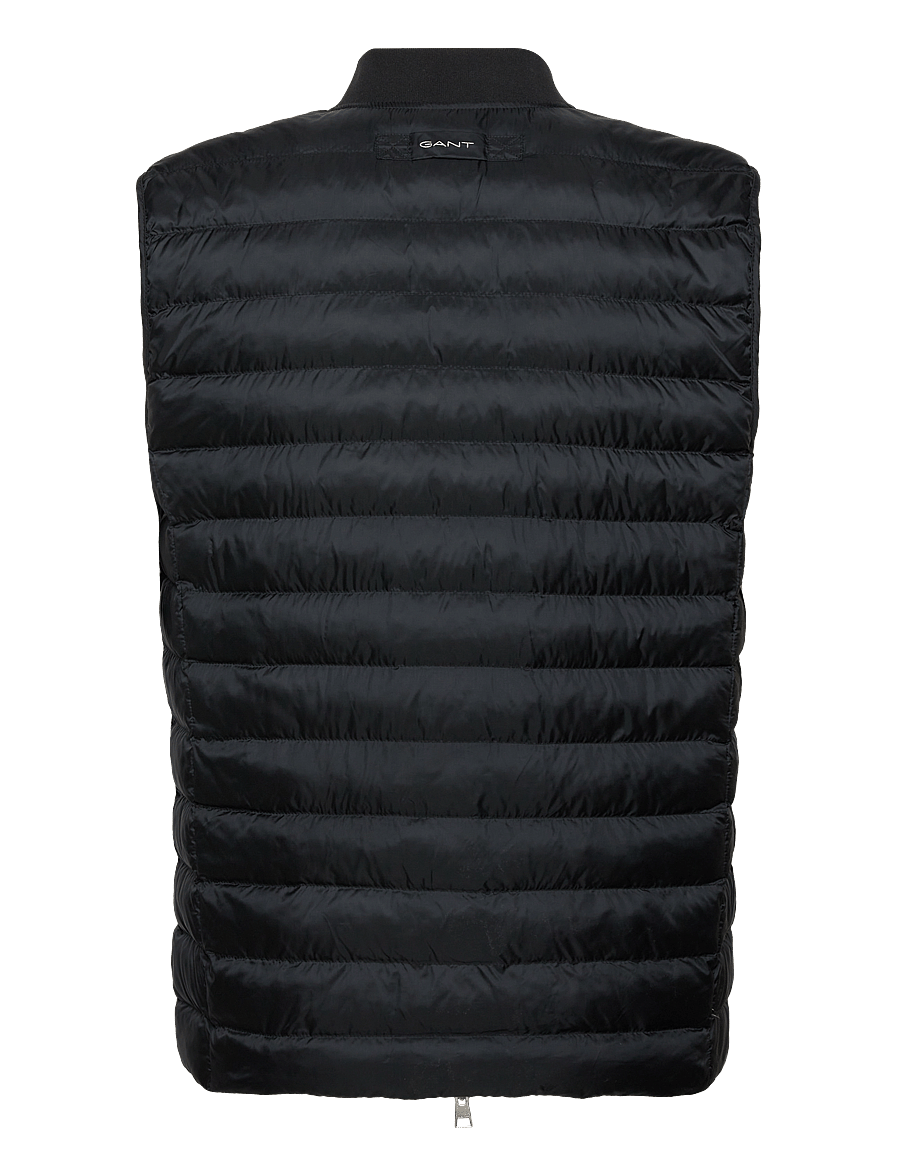 Gant - LIGHT PADDED BOMBER VEST - jackets & coats - black - 2