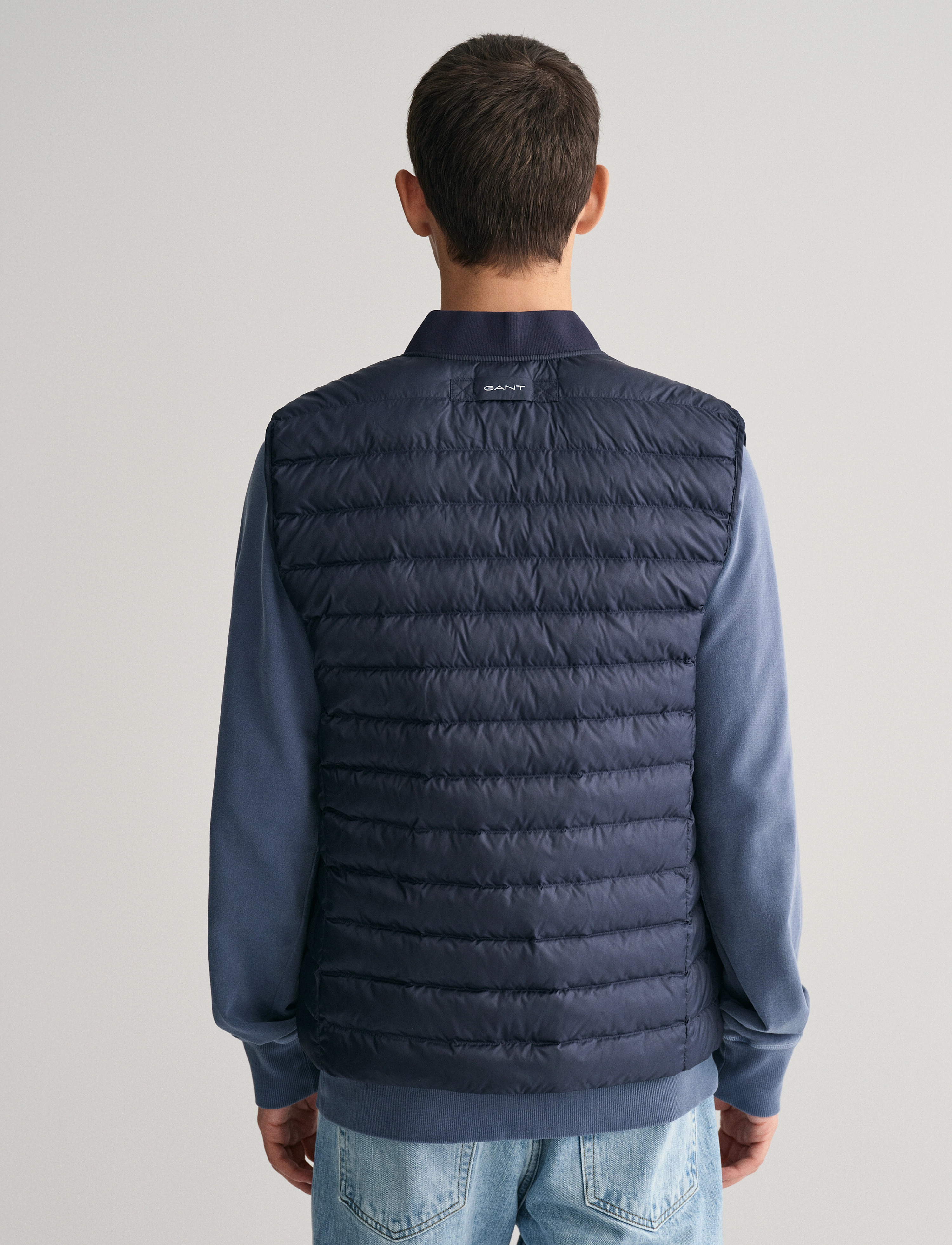 Gant - LIGHT PADDED BOMBER VEST - westen - evening blue - 3