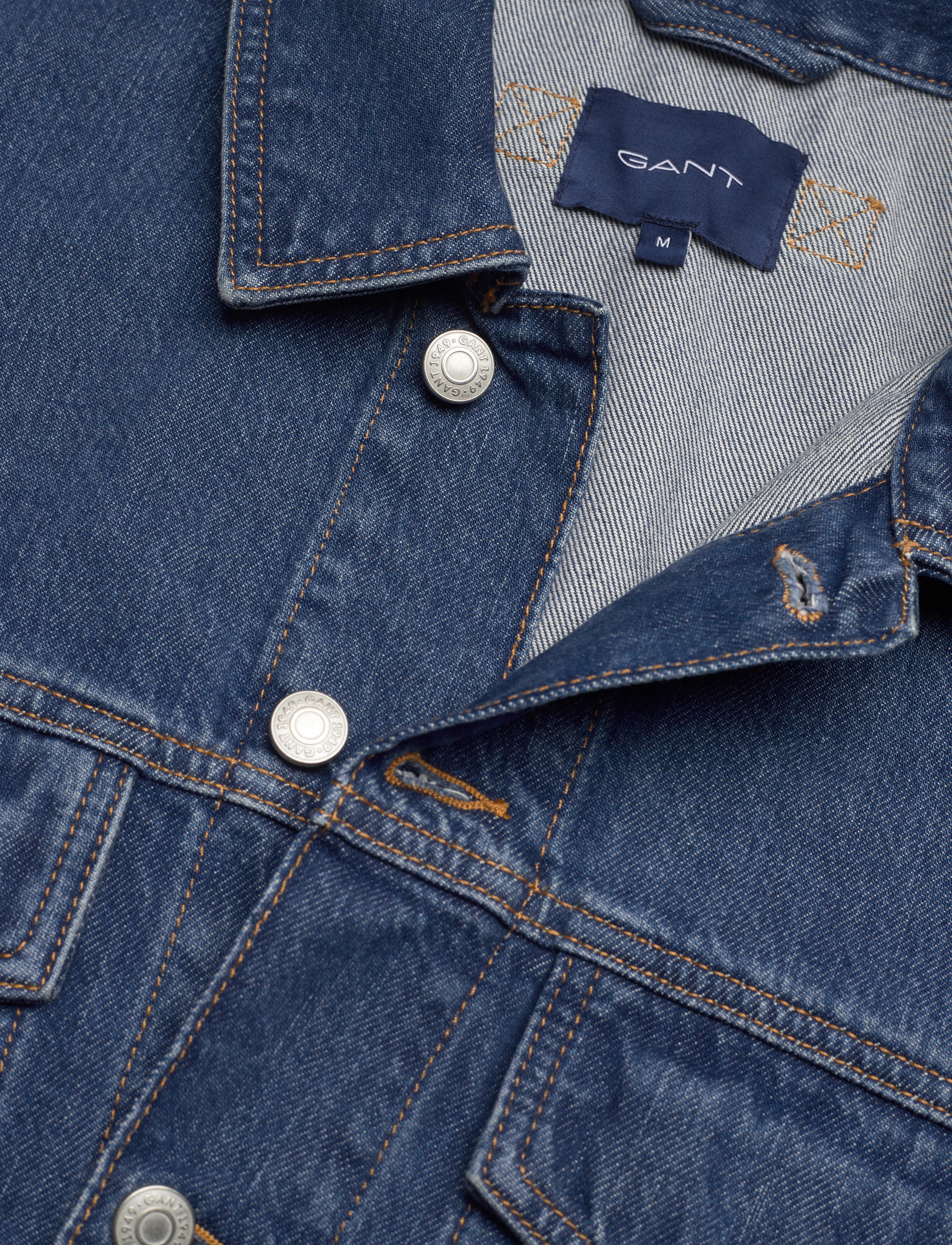GANT - DENIM JACKET - mid blue worn in - 2