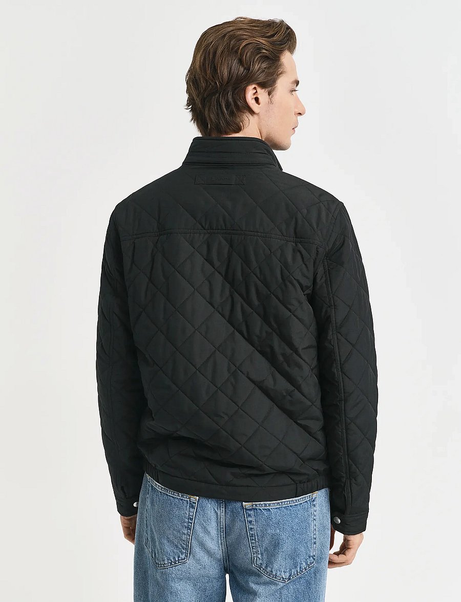 Gant - QUILTED WINDCHEATER - Õhukesed jakid - black - 3