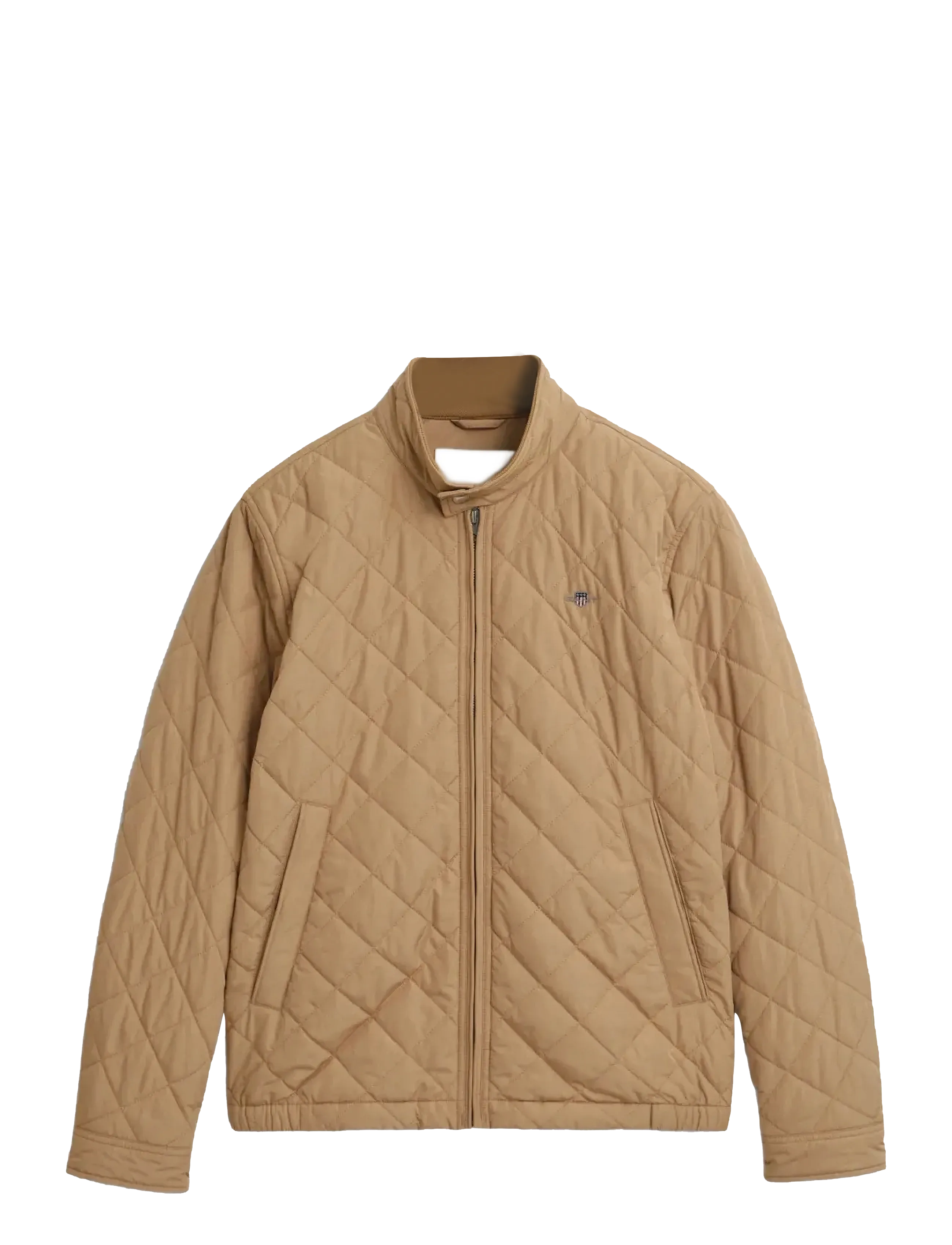 GANT QUILTED WINDCHEATER - Quilted Jackets - DARK KHAKI / beige