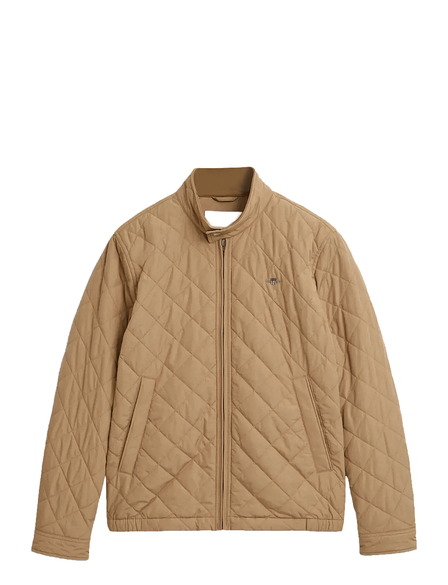 Gant - QUILTED WINDCHEATER - light jackets - dark khaki - 1