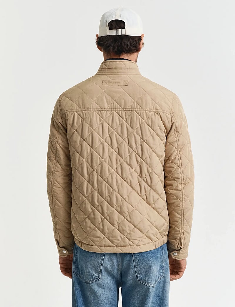 GANT - QUILTED WINDCHEATER - quiltade jackor - dark khaki - 2