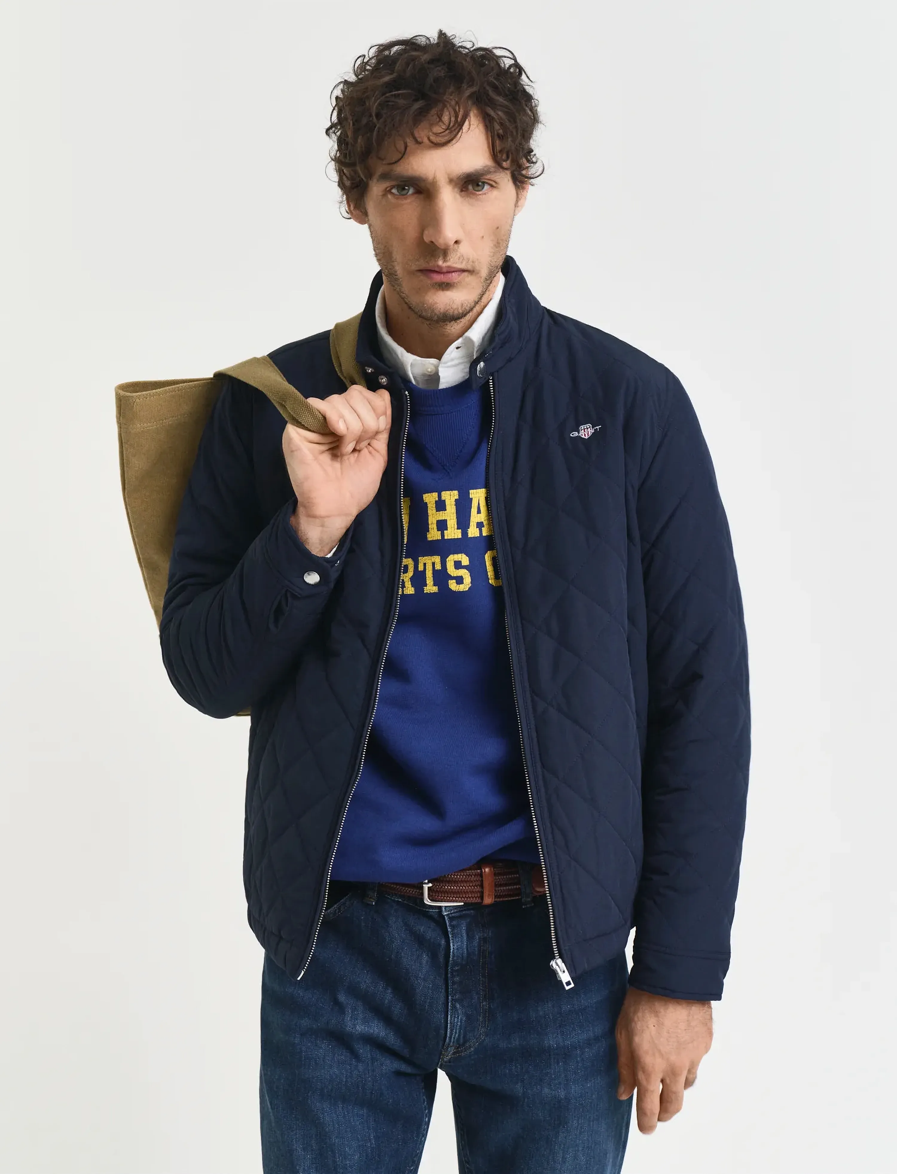 GANT QUILTED WINDCHEATER - Jackor & Rockar - EVENING BLUE / navy