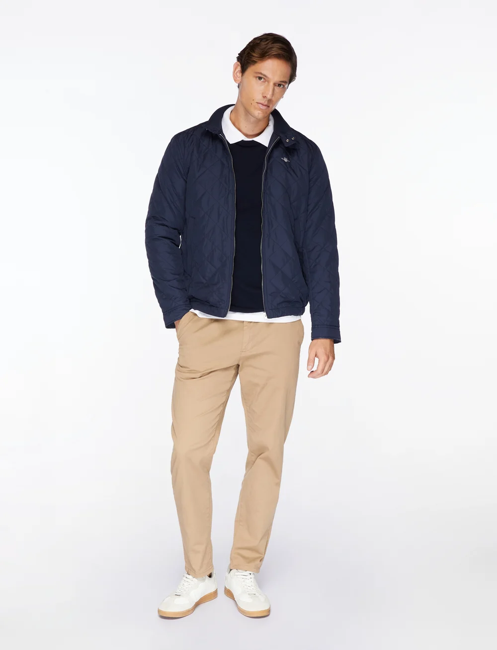 GANT - QUILTED WINDCHEATER - quiltade jackor - evening blue - 2