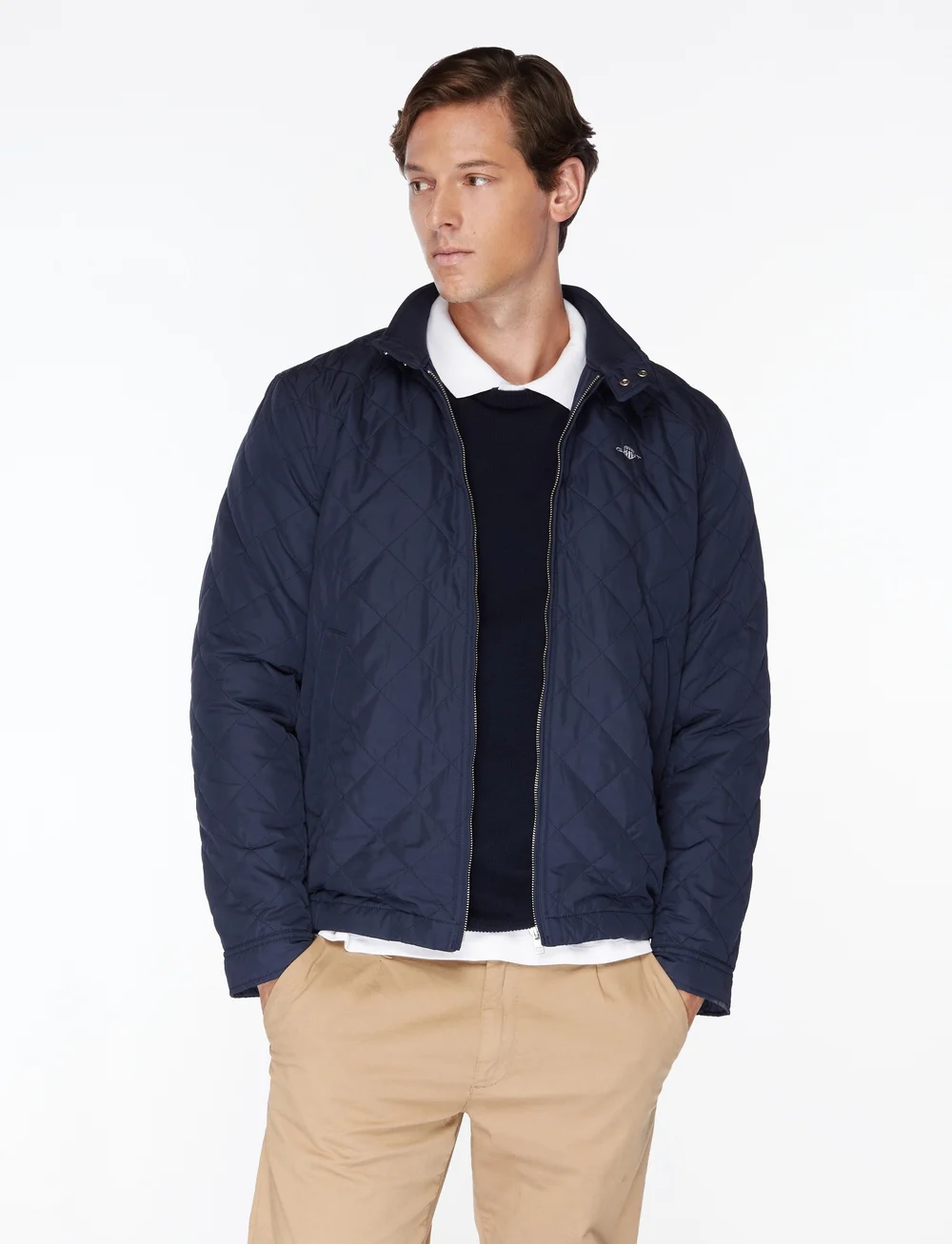 GANT - QUILTED WINDCHEATER - quiltade jackor - evening blue - 0