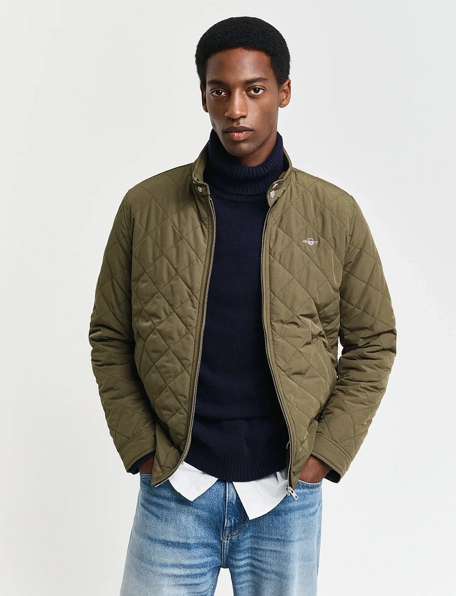 Gant - QUILTED WINDCHEATER - Õhukesed jakid - juniper green - 0