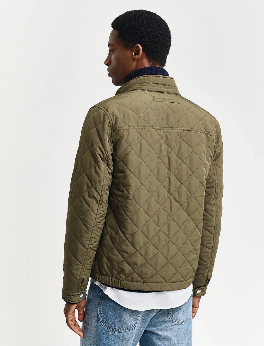 Gant - QUILTED WINDCHEATER - Õhukesed jakid - juniper green - 3