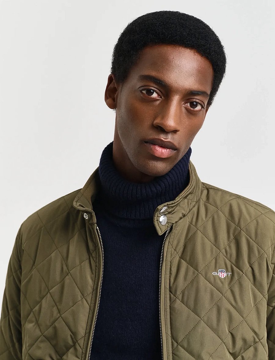 Gant - QUILTED WINDCHEATER - Õhukesed jakid - juniper green - 4