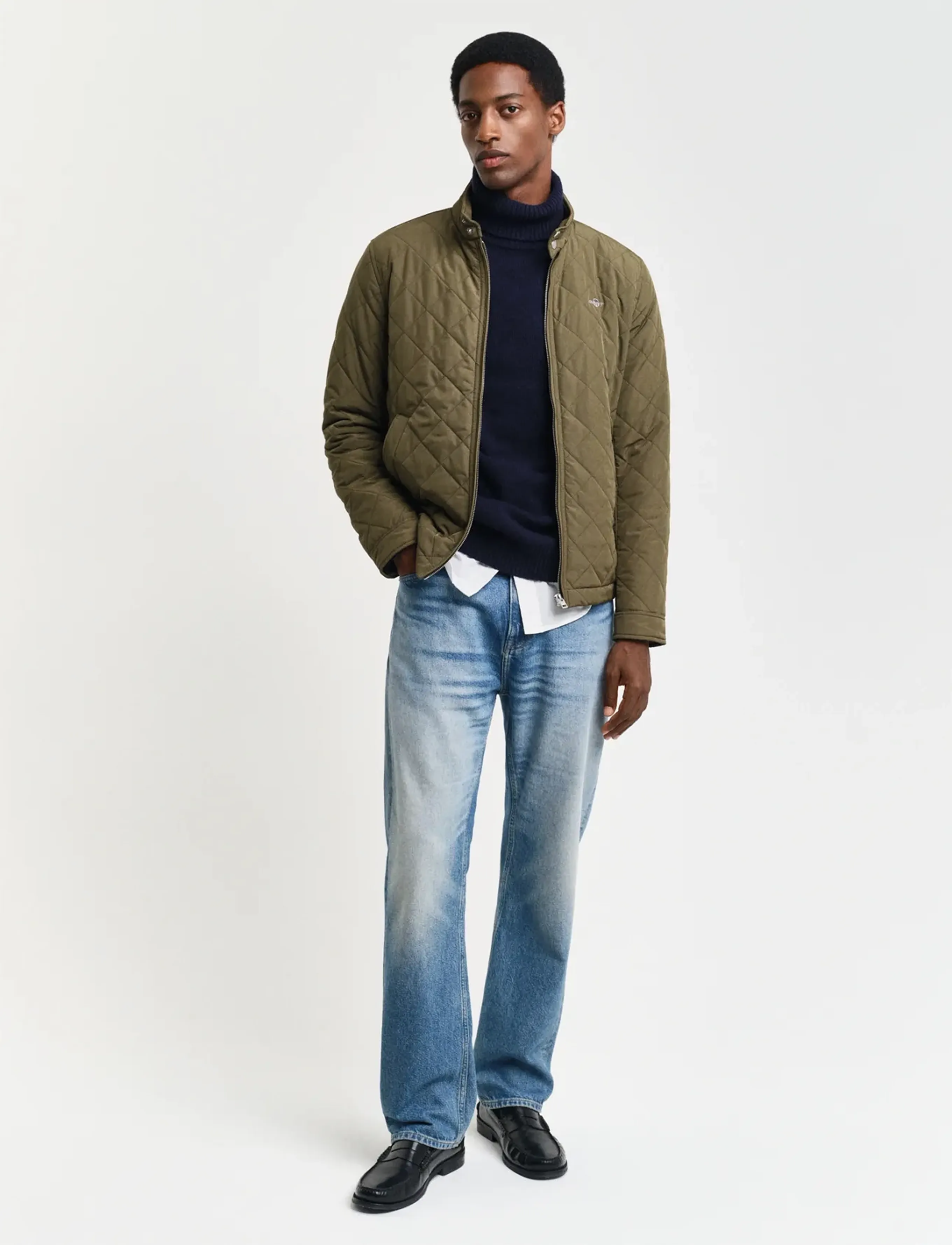 Gant - QUILTED WINDCHEATER - Õhukesed jakid - juniper green - 5