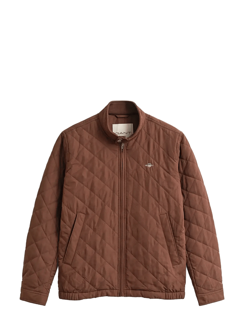 GANT - QUILTED WINDCHEATER - Õhukesed jakid - mahogany brown - 1