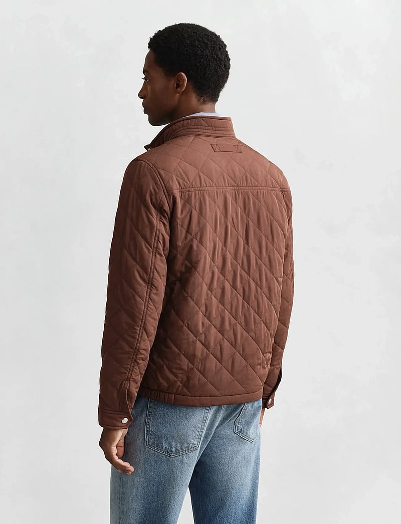 GANT - QUILTED WINDCHEATER - Õhukesed jakid - mahogany brown - 2