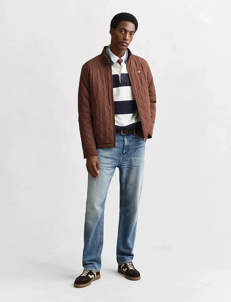 GANT - QUILTED WINDCHEATER - Õhukesed jakid - mahogany brown - 3