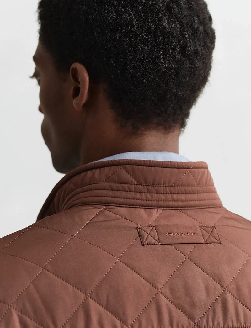 GANT - QUILTED WINDCHEATER - Õhukesed jakid - mahogany brown - 4