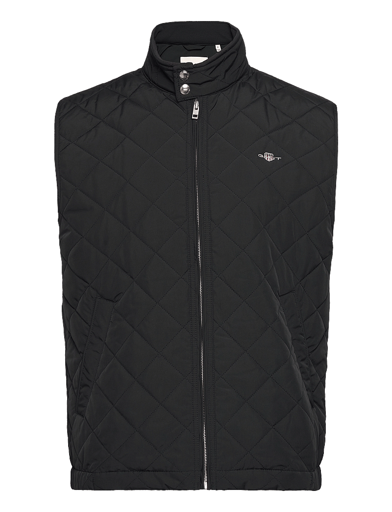 GANT - QUILTED WINDCHEATER VEST - westen - black - 1