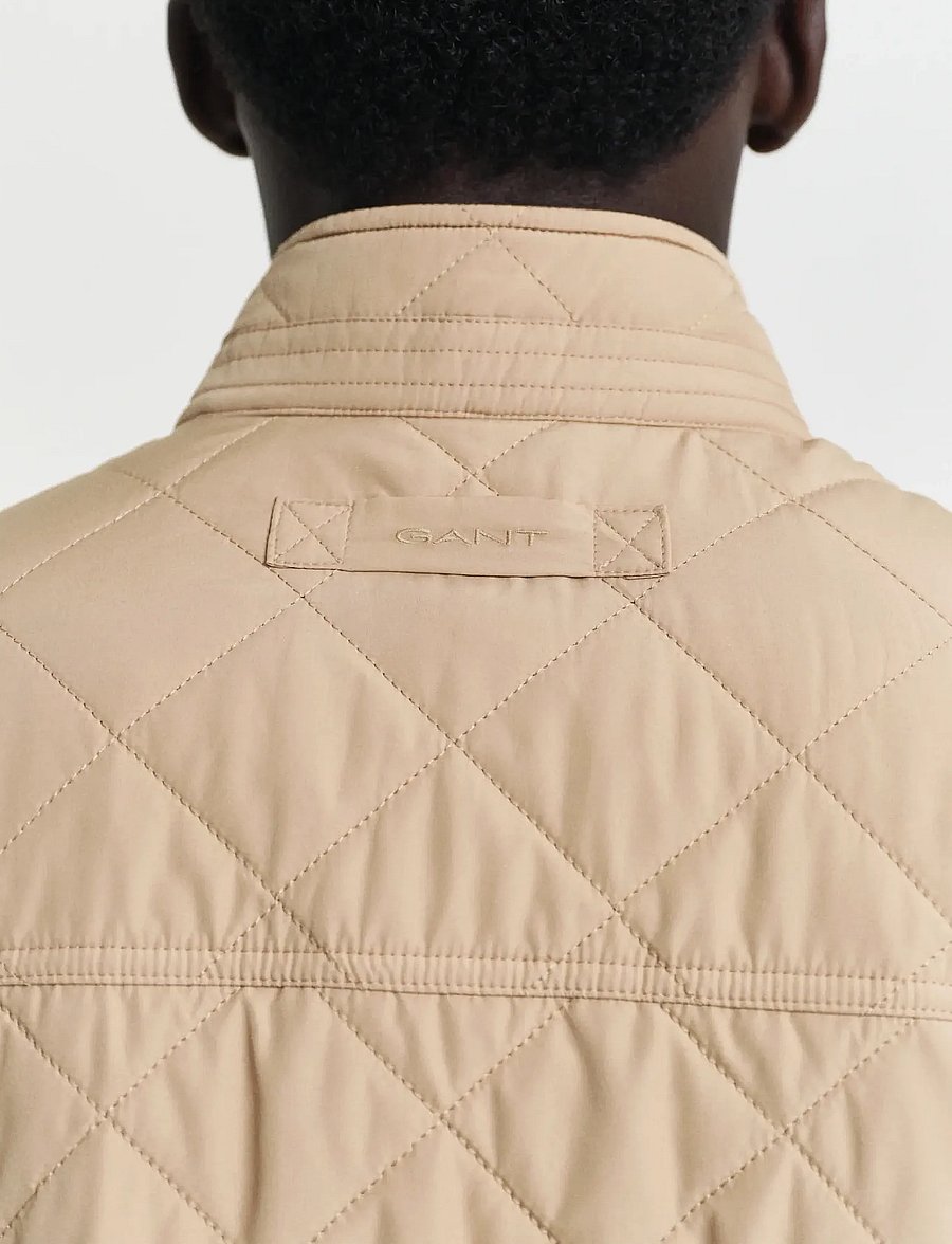 Gant - QUILTED WINDCHEATER VEST - jakker og frakker - dark khaki - 3