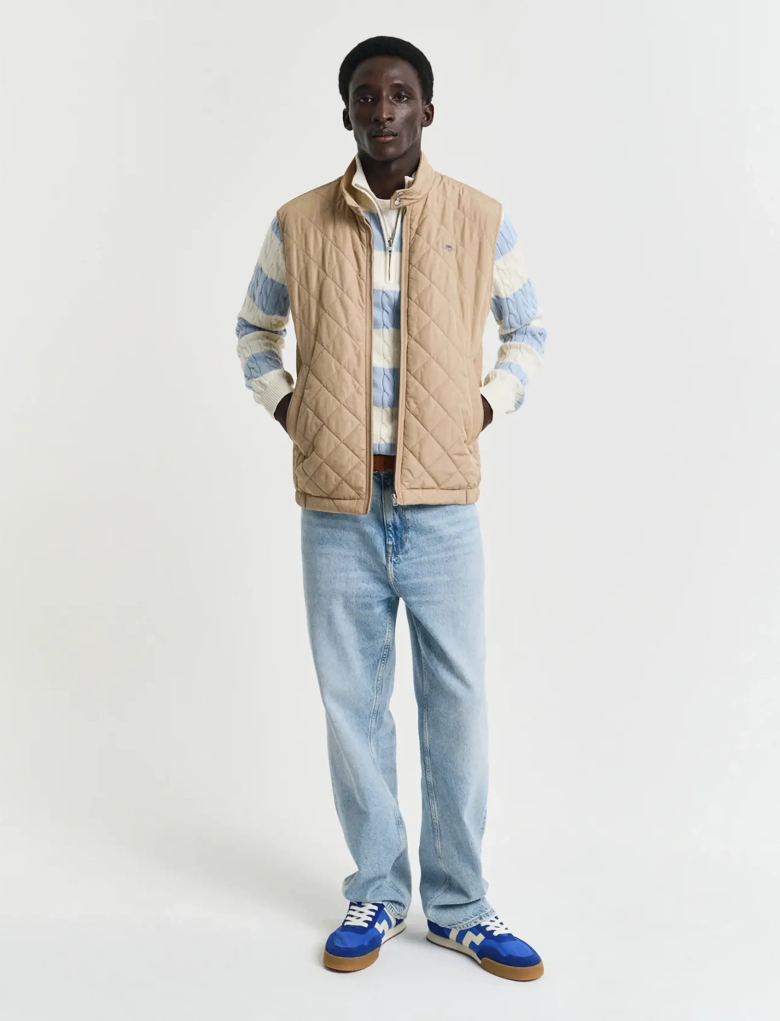 Gant - QUILTED WINDCHEATER VEST - jakker og frakker - dark khaki - 4