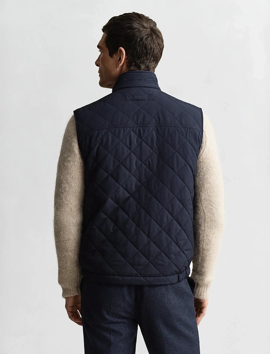 Gant - QUILTED WINDCHEATER VEST - westen - evening blue - 3