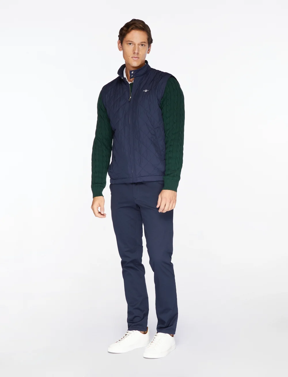 GANT - QUILTED WINDCHEATER VEST - jackets & coats - evening blue - 3