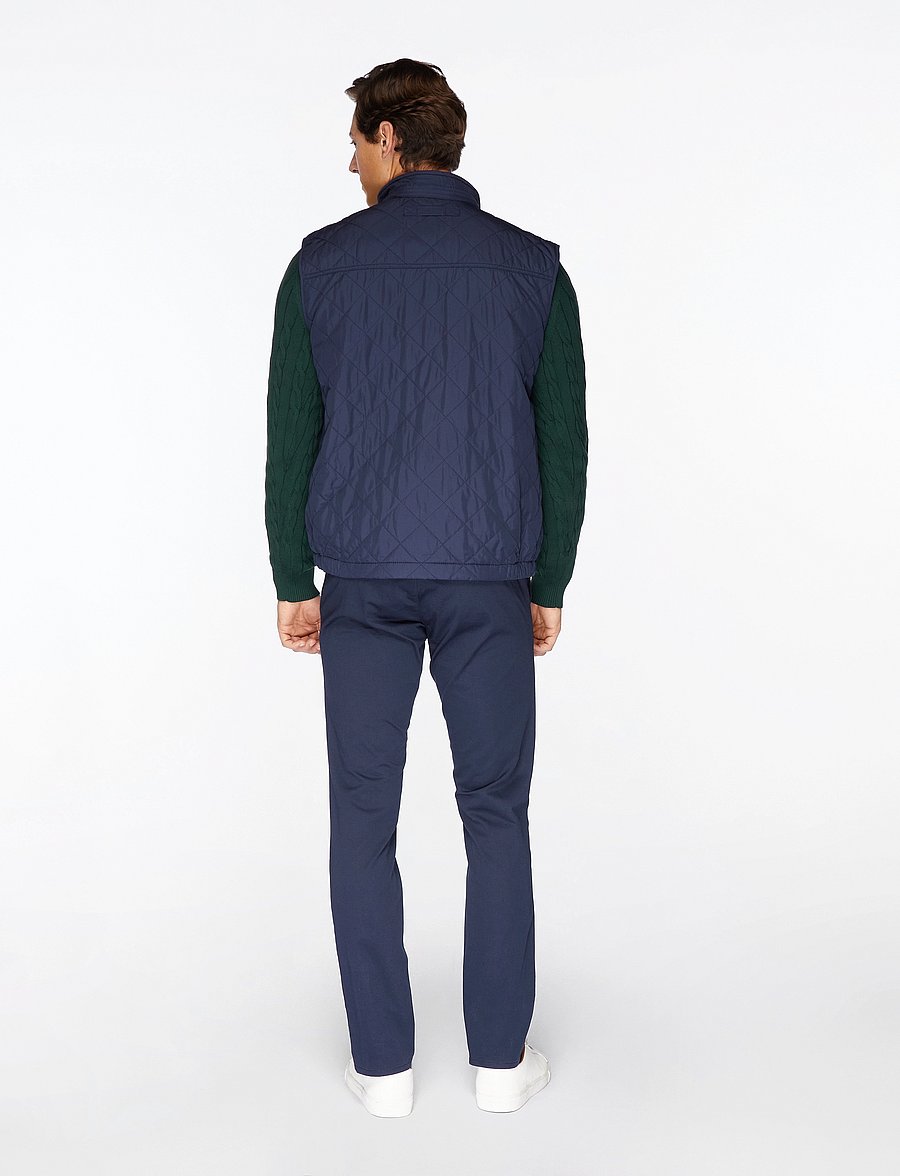 Gant - QUILTED WINDCHEATER VEST - vestes et manteaux - evening blue - 5