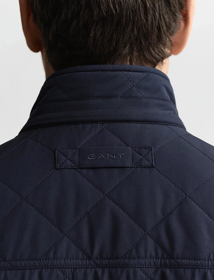 Gant - QUILTED WINDCHEATER VEST - westen - evening blue - 4