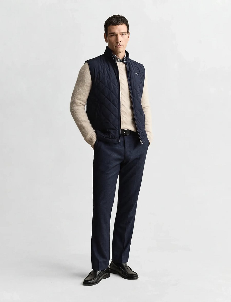 Gant - QUILTED WINDCHEATER VEST - westen - evening blue - 5