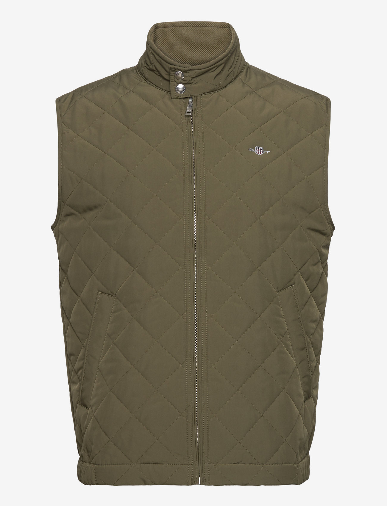 GANT - QUILTED WINDCHEATER VEST - jakker og frakker - juniper green - 1