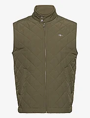 GANT - QUILTED WINDCHEATER VEST - vests - juniper green - 0