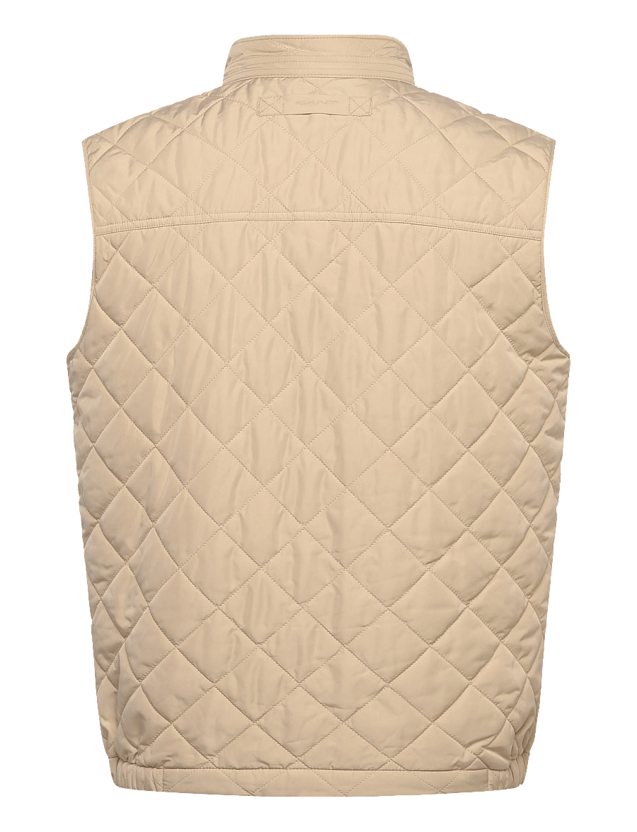 Gant - QUILTED WINDCHEATER VEST - jakker og frakker - oat beige - 2