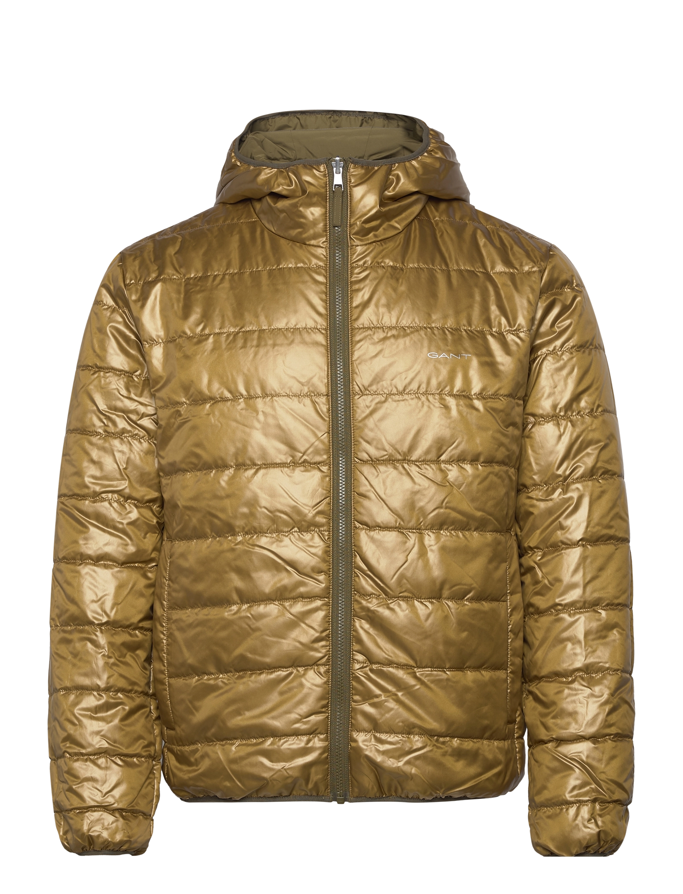 GANT - REVERSIBLE HOODED JACKET - dark cactus - 2