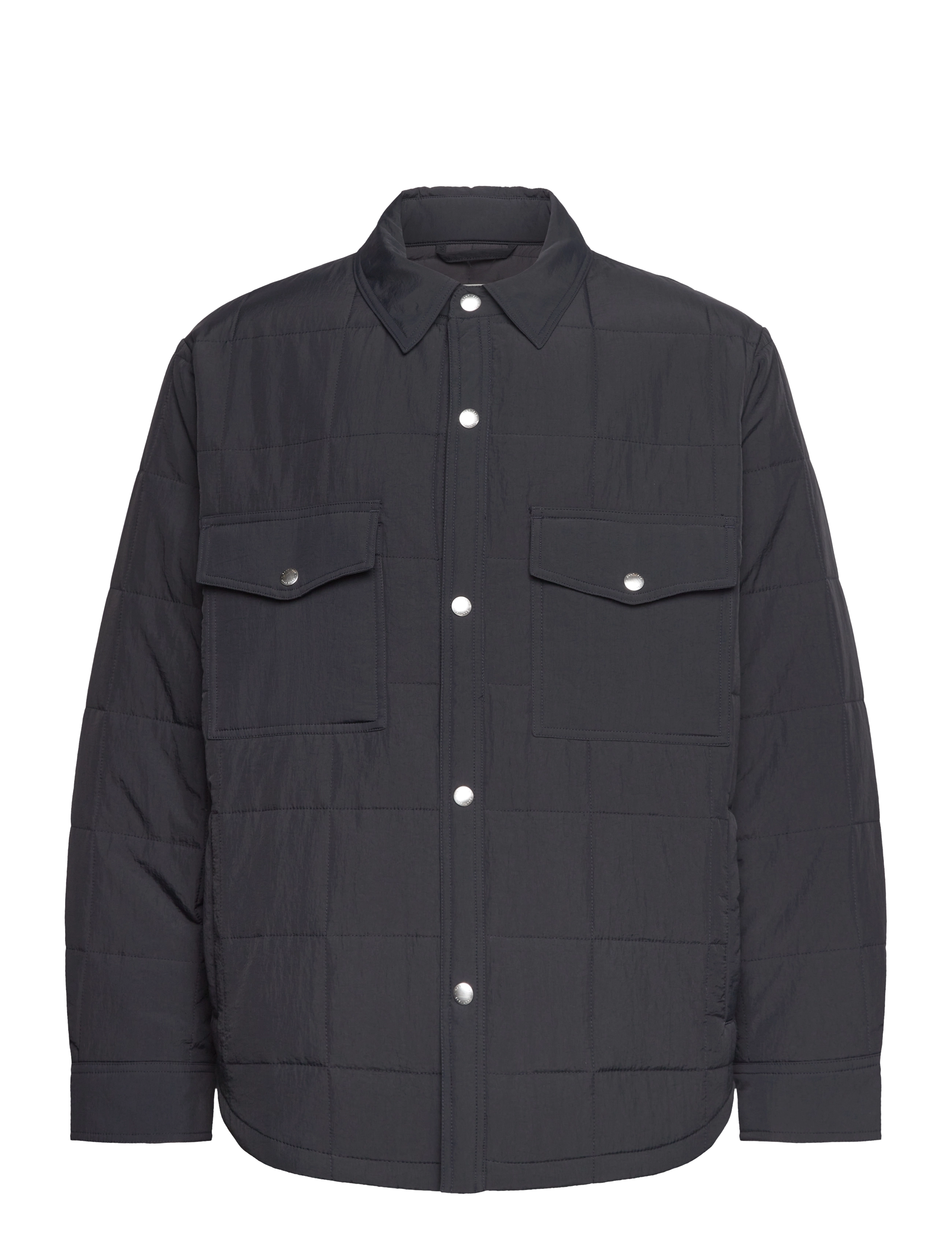 GANT - QUILTED SHIRT JACKET - black - 1