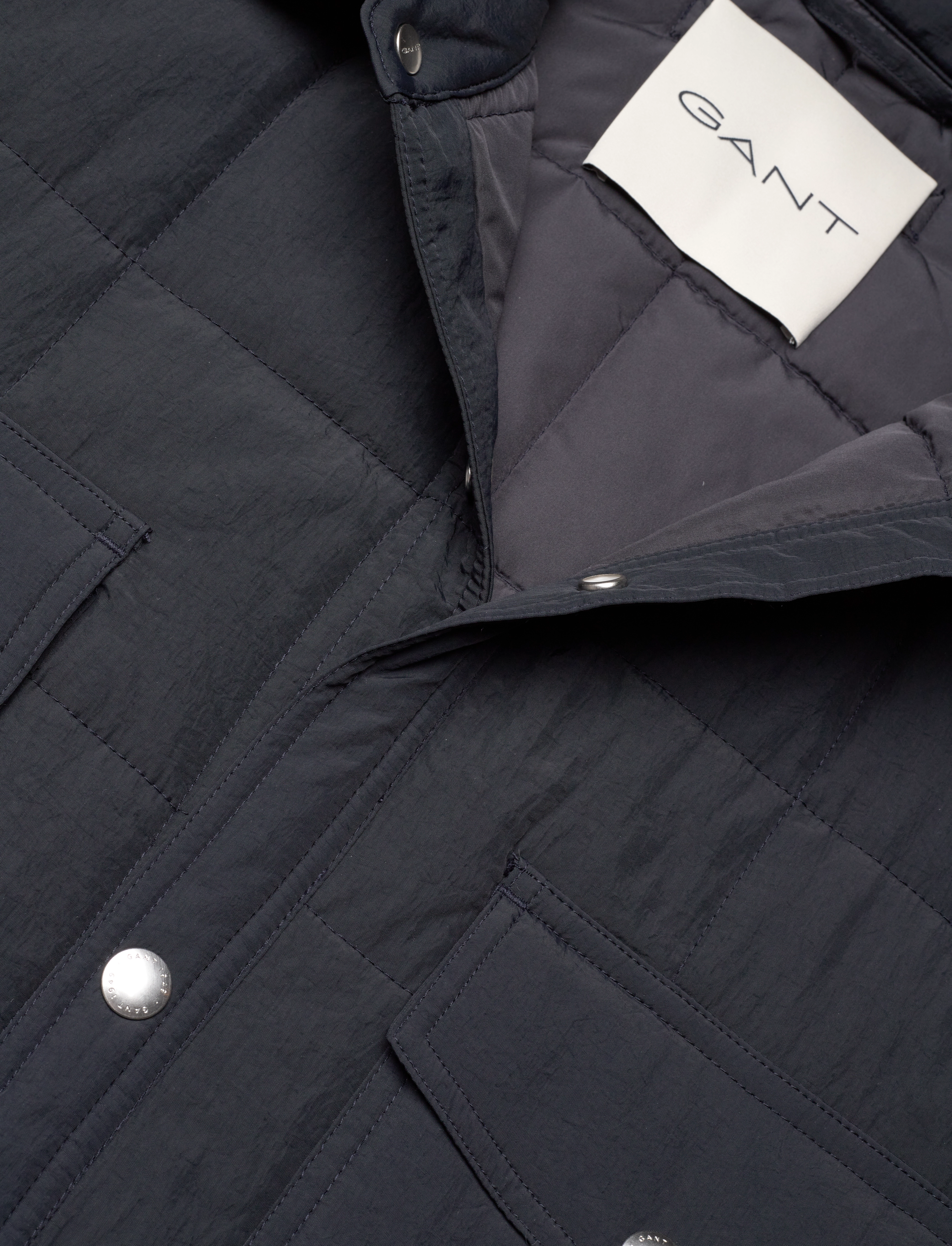 GANT - QUILTED SHIRT JACKET - black - 3