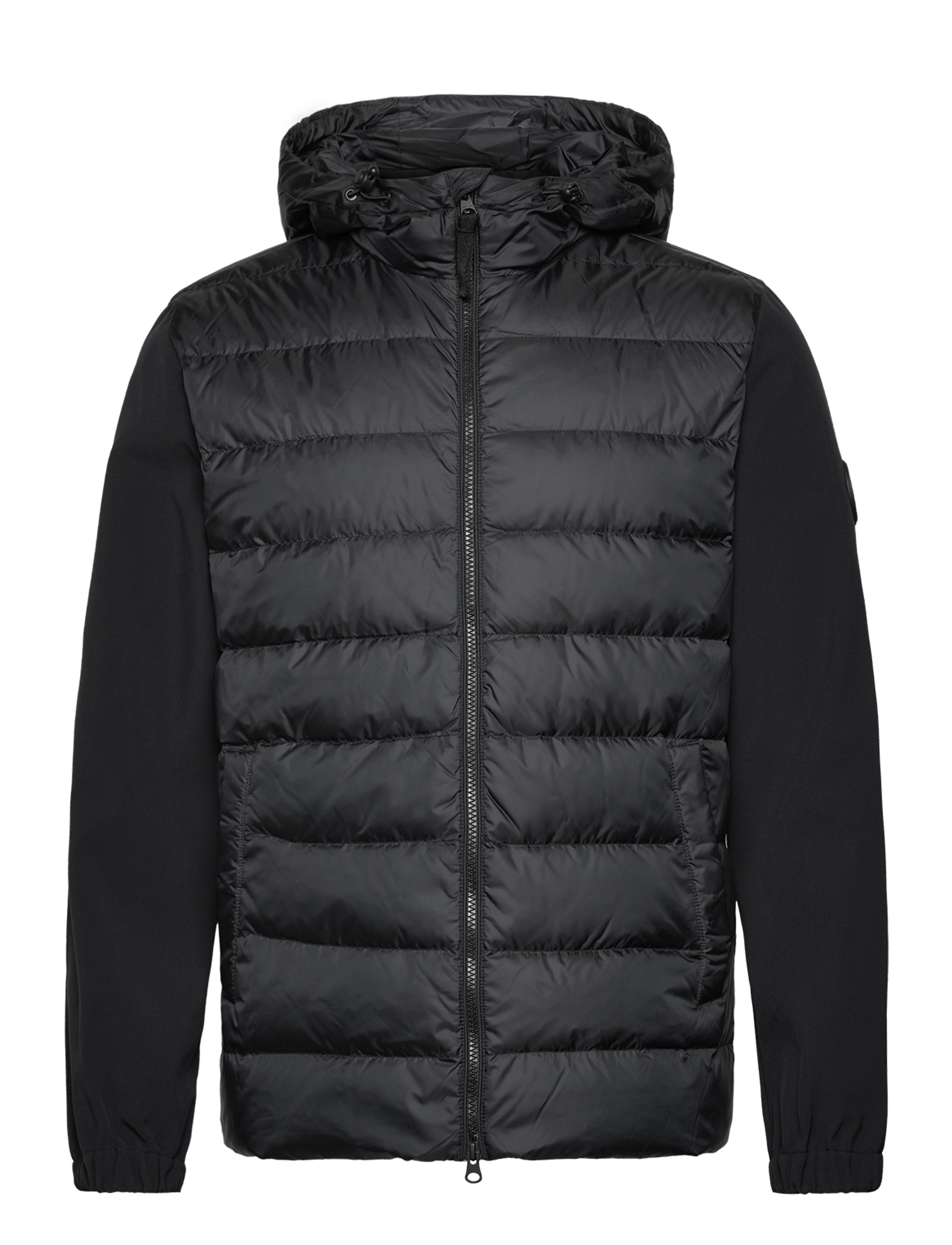 MIXED SOFT SHELL JACKET - BLACK