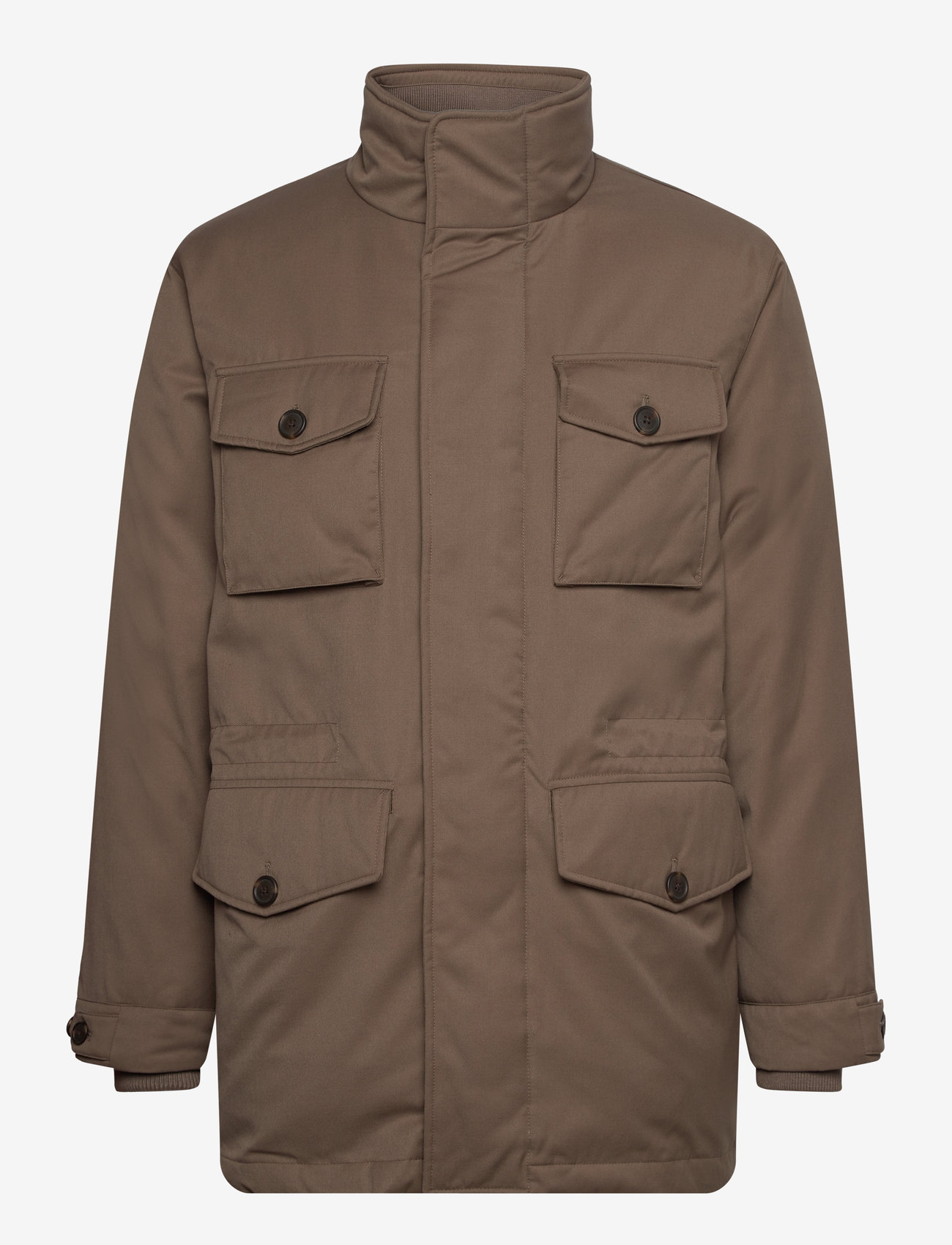 GANT - PADDED  FLANNEL FIELD JACKET - desert brown - 1