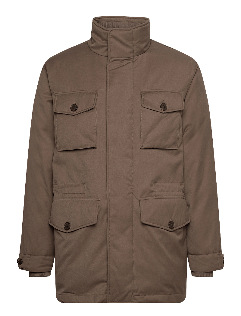 GANT - PADDED FLANNEL FIELD JACKET - winterjacken - desert brown - 1