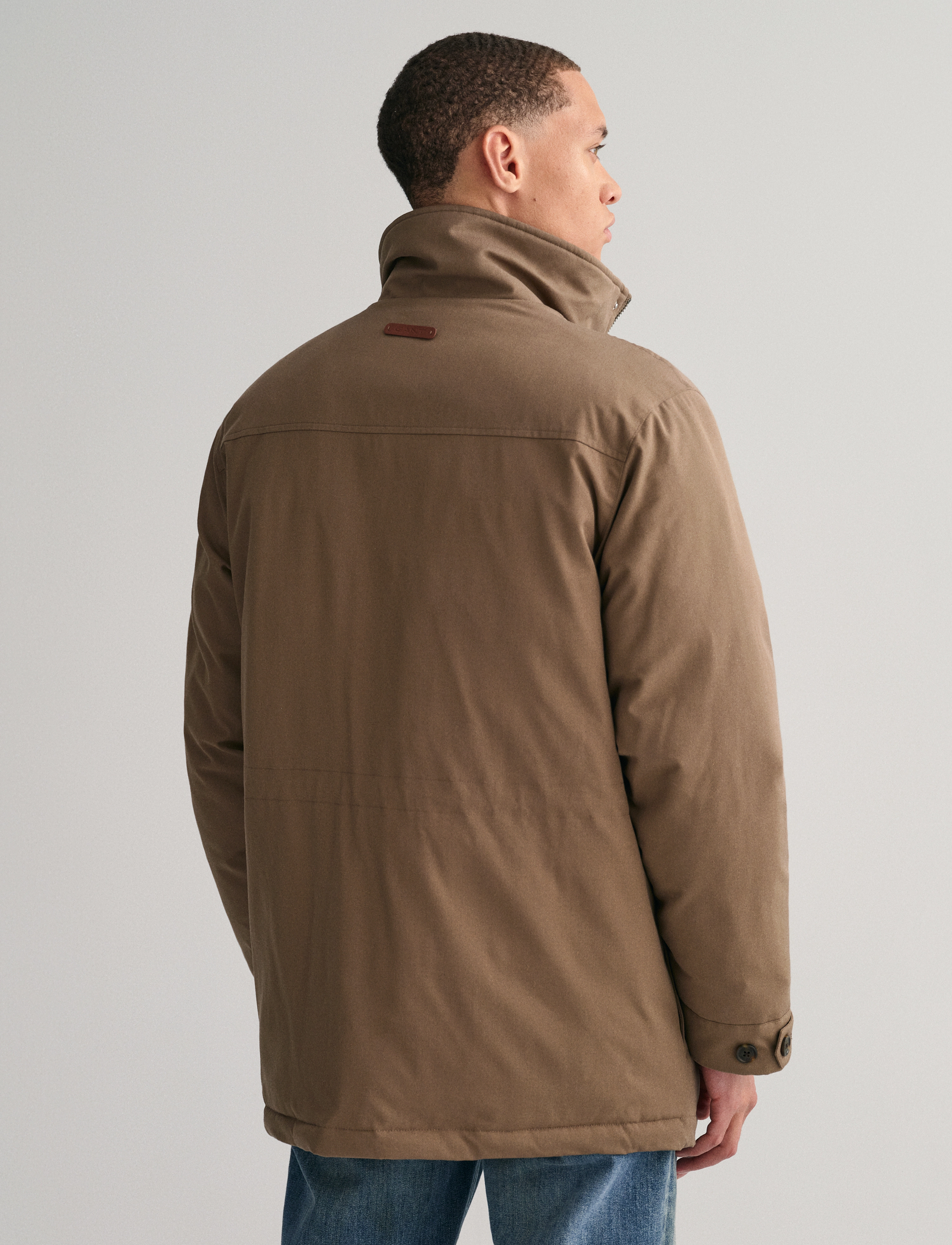 GANT - PADDED  FLANNEL FIELD JACKET - desert brown - 3